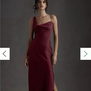 BHLDN Asymmetrical Cowl Neck Modi Dress
